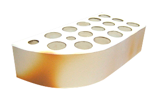 Aparente Canto Redondo Branco/Mesclado